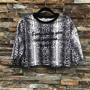 “Pink Woman”  Cropped Top Size M